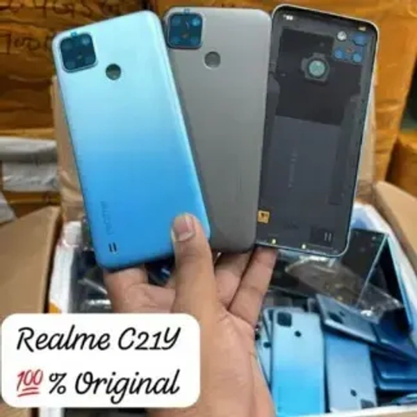 Realme C21Y Original Back Panel – Premium Replacement - Color-Grey