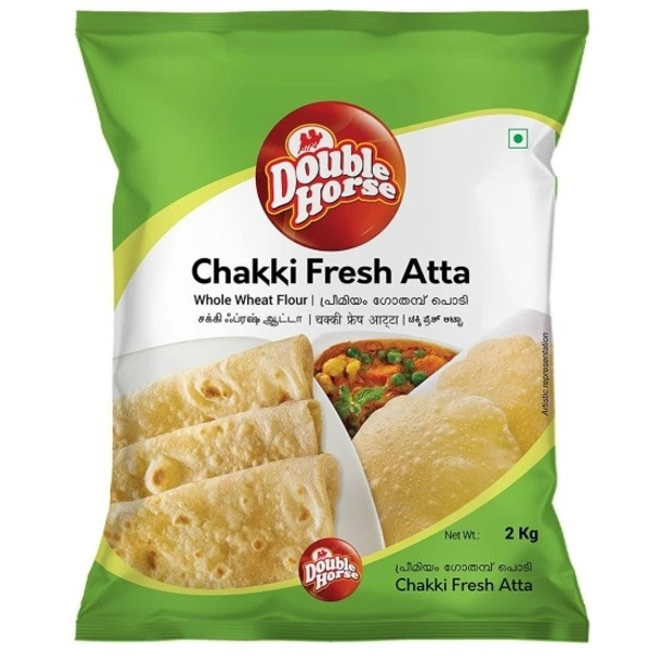 Double Horse Chakki Fresh Atta 1kg 