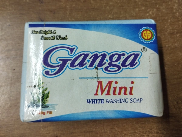 Ganga Mini White Washing Soap 120g