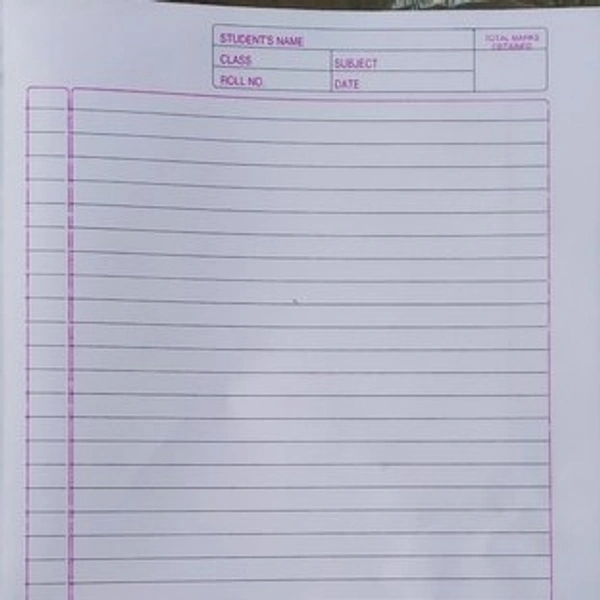 Exam Papper Ruled 
