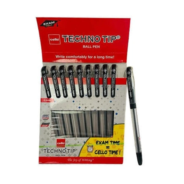 Cello Techno Tip Pen Black