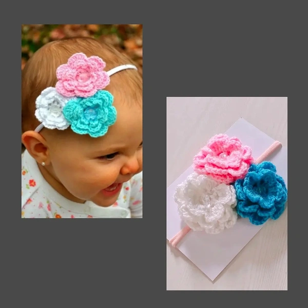Soft Floral Baby Headband  - Multicolour, Free Size From 0--toddlers