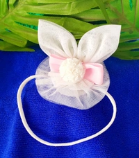 Rabbit/Bunny Ears Headband  - White, Free Size Stretchable