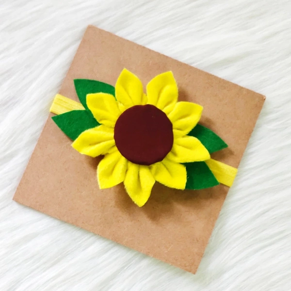 Sunflower Headband  - Yellow, Free Size