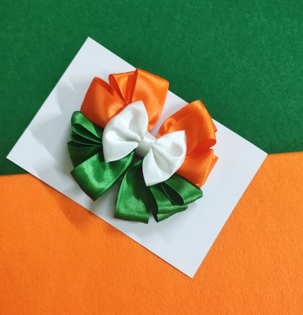 Tricolour Hair Clip - Tricolour, Medium
