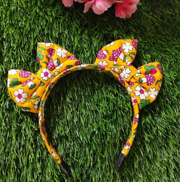 Fabric Headband With Bows - Multicoloured, For Babies And Toddlers