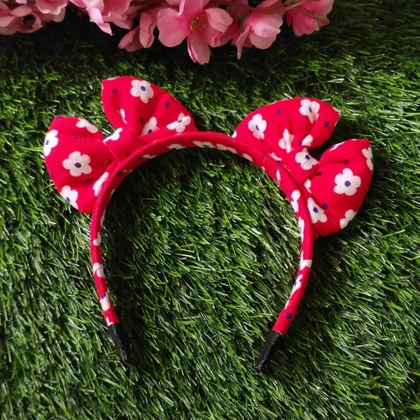 Fabric Wrapped Headband With Bows On  Two Sides - Multicoloured, For Babies And Toddlers