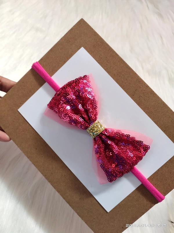 Sequence Bow Headband  - Stretchable Headband