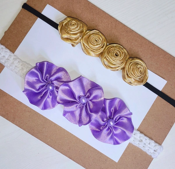 Set Of two Baby Headbands  - New Born 0-7 months Baby.