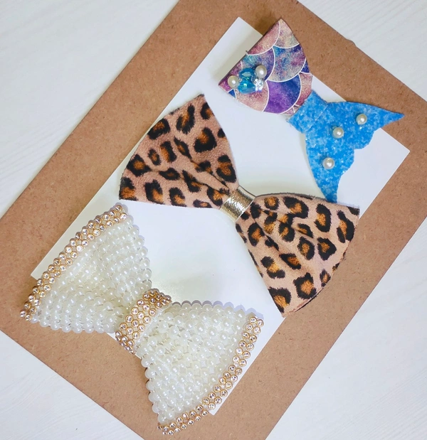 Set of three Hair Clips - Alligator Clip Medium Size.