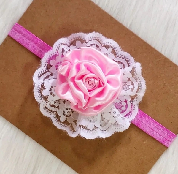 Pink Floral Headband  - Stretchable Headband