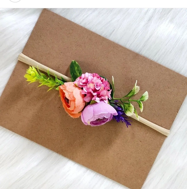 Floral Baby Headband  - Stretchable Headband