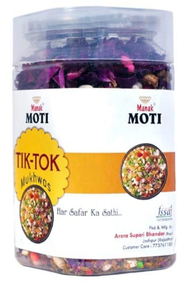 MANAKMOTI TIK-TOK MUKHWAS  - Mix Colour, 120 Gram