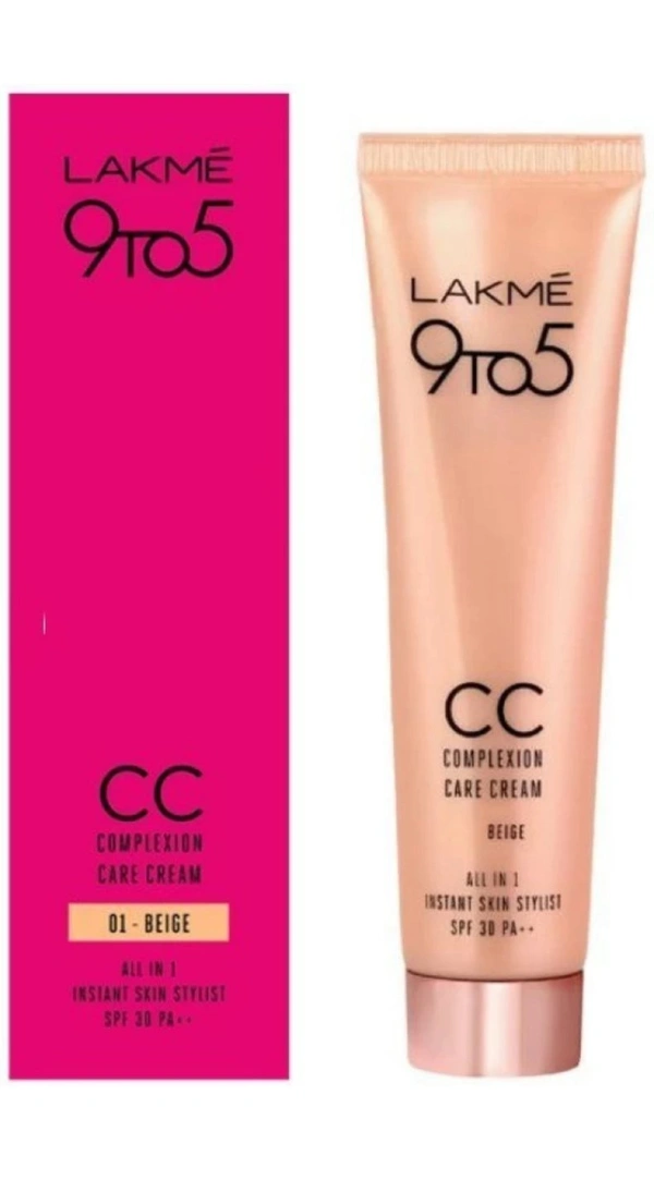 LAKME 9to5 C.C Complexion Care Face Cream Foundation  - 30ml, Shade--01Beige