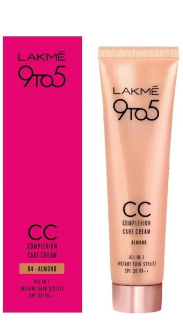 LAKME 9to5 C.C Complexion Care Face Cream Foundation  - 30ml, Shade--04 Almond, LAKME