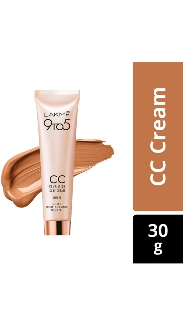 LAKME 9to5 C.C Complexion Care Face Cream Foundation  - 30ml, Shade--04 Almond, LAKME