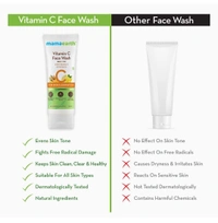 MAMA EARTH  Mama Earth  Vitamin C Turmeric For Skin ILLUMINATION Face Wash (100 ML) - Yellow Cream, 100ml, MamaEarth