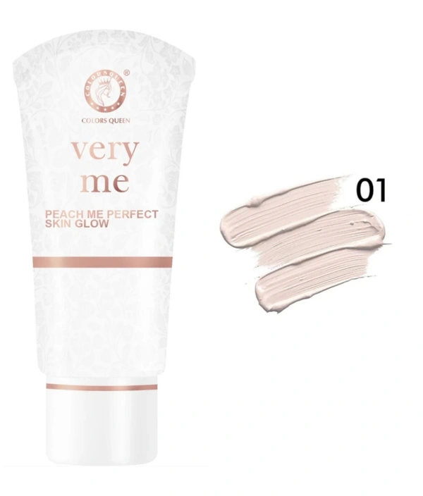 COLORS QUEEN Very Me PEACH ME PERFECT SKIN GLOW (FOUNDATION) - 01 IVORY, COLORS QUEEN, 30ml