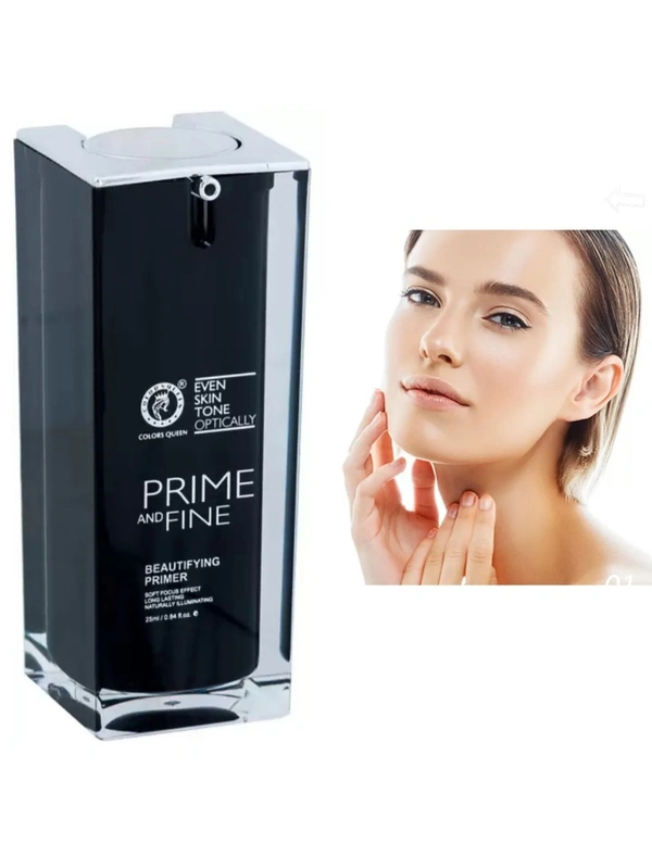 COLORS QUEEN PRIME AND FINE BEAUTIFYING PRIMER SOFT FOCUS EFFECT LONG LASTING (PRIMER)  - 25ml, COLORS QUEEN, TRANSPARENT