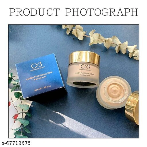 CV3 Invisible Fluid Makeup Base Fond De Teint Matki Foundation  - CV3, Natural, 02 Soft Ivory