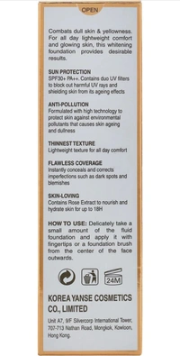 CVB BLANC EXPERT ULTIMATE WHITENING Foundation  - CVB, Natural, 01 IVORY