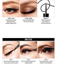 COLORS QUEEN INFALLIBLE LONG LASTING WATERPROOF EYELINER  - COLORS QUEEN, MATTE, BLACK