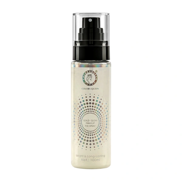 COLORS QUEEN GOLD GLOW Bright & Long-lasting Mackeup Fix Spray  - COLORS QUEEN, Natural, Transparent