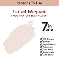 Colors Queen 7 in 1 Total Repair Foundation  - Colors Queen, Natural Finish, No-1