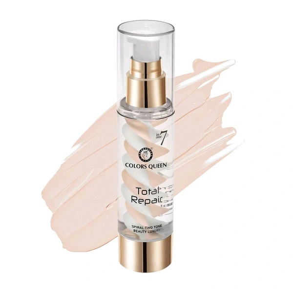 Colors Queen 7 in 1 Total Repair Foundation  - Colors Queen, Natural Finish, No-2
