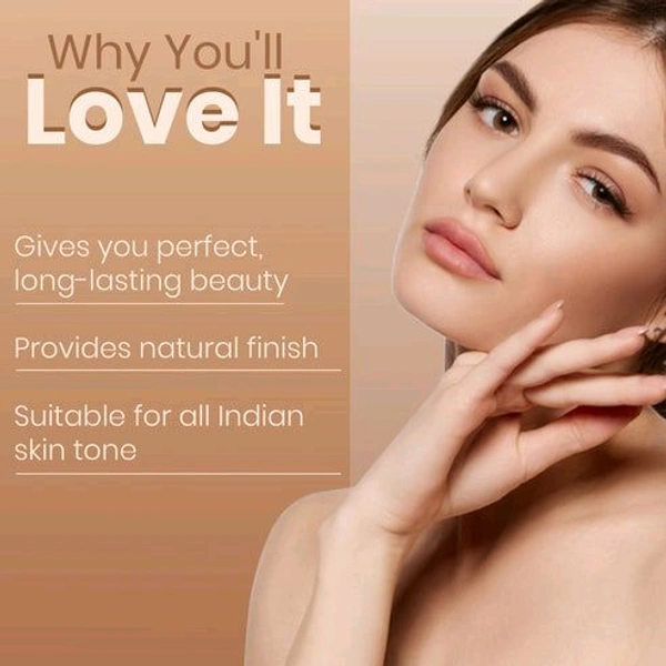 COLORS QUEEN  Colors Queen Real Base Oil Free Waterproof Foundation No-1 - No1- Ivory, COLORS QUEEN, 40ml