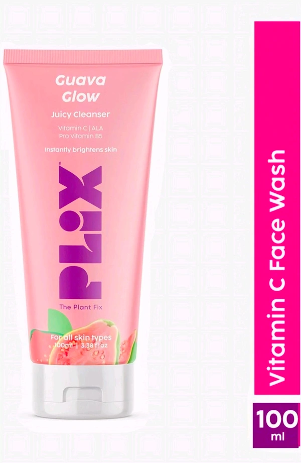 Tha Plant Fix Plix  Vitamin C Juicy Cleanser For Skin Brightening With Pro Vitamin B5 Face Wash ( 100 ml ) - 100 ml