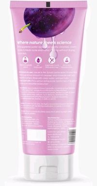 The Plants Fix Plix 0.5% w/w Salicylic Acid Jamun Face Wash Cleanser Gel For Active Acne & Oil Control, For Breakouts | Oily & Acne Prone Skin | Women & Men | 100 ml - 100 ml