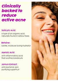 The Plants Fix Plix 0.5% w/w Salicylic Acid Jamun Face Wash Cleanser Gel For Active Acne & Oil Control, For Breakouts | Oily & Acne Prone Skin | Women & Men | 100 ml - 100 ml
