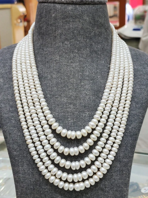 5 Layers Half Round Graduation Pearl Mala