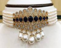 Rani Haar And Choker Set - 20 Inches, White, 4 MM