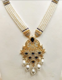 Rani Haar And Choker Set - 20 Inches, White, 4 MM