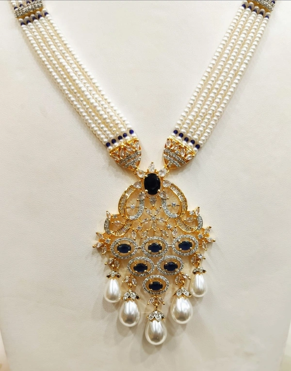 Rani Haar And Choker Set - 20 Inches, White, 4 MM