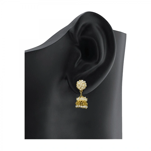 Banjara Jhumka  - White, 1 MM