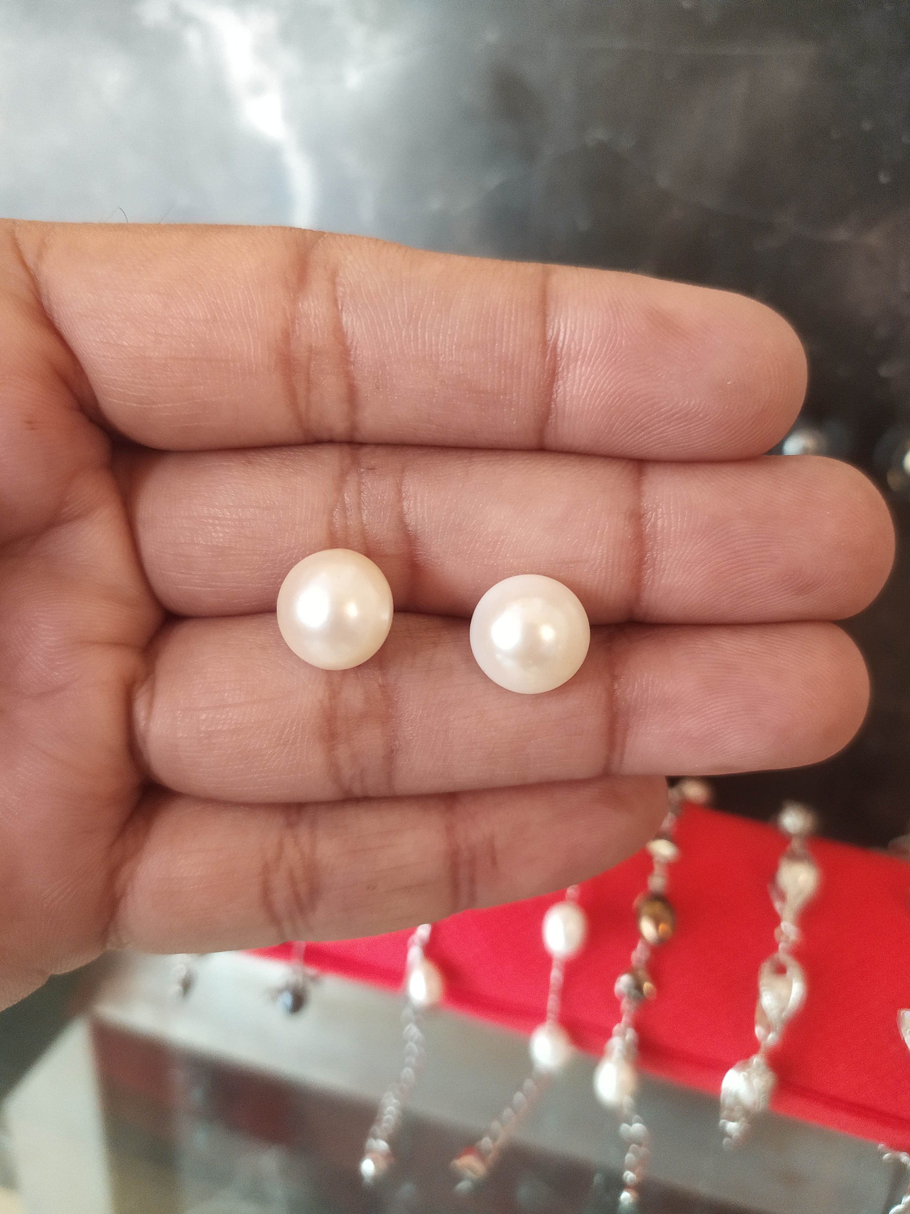 Buy online White Gold Tone Pearl Inspired Earrings from fashion jewellery  for Women by Jewels Guru for ₹299 at 40% off | 2024 Limeroad.com