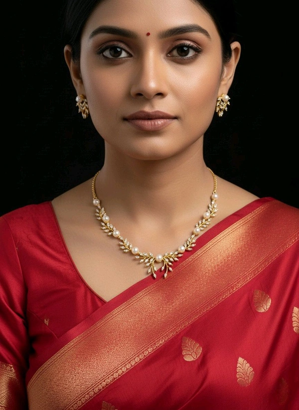 Pearl Necklace - PN401 - 4-5 MM, Adjustable, Gold