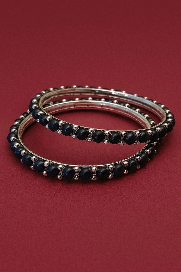 Button Pearl Bengal's - PBG172 - Silver, Black, 2.4