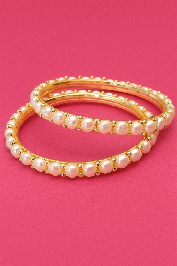 Button Pearl Bengal's - PBG173 - Gold, White, 2.4