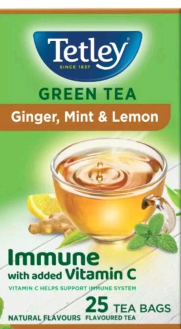 Tetley Green Tea Ginger,Mint& Lemon