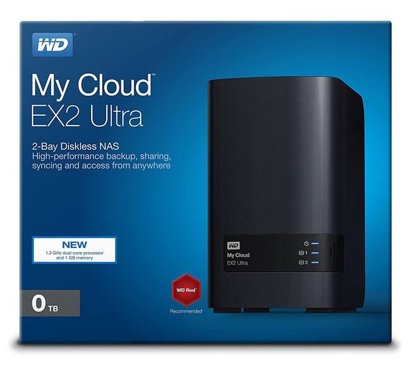 Western Digital Diskless 0TB My Cloud EX2 Ultra Network Attached