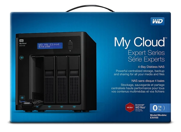 Western Digital My Cloud Expert Series 0TB EX4100 4-Bay Network Attached Storage (WDBWZE0000NBK-BESN)