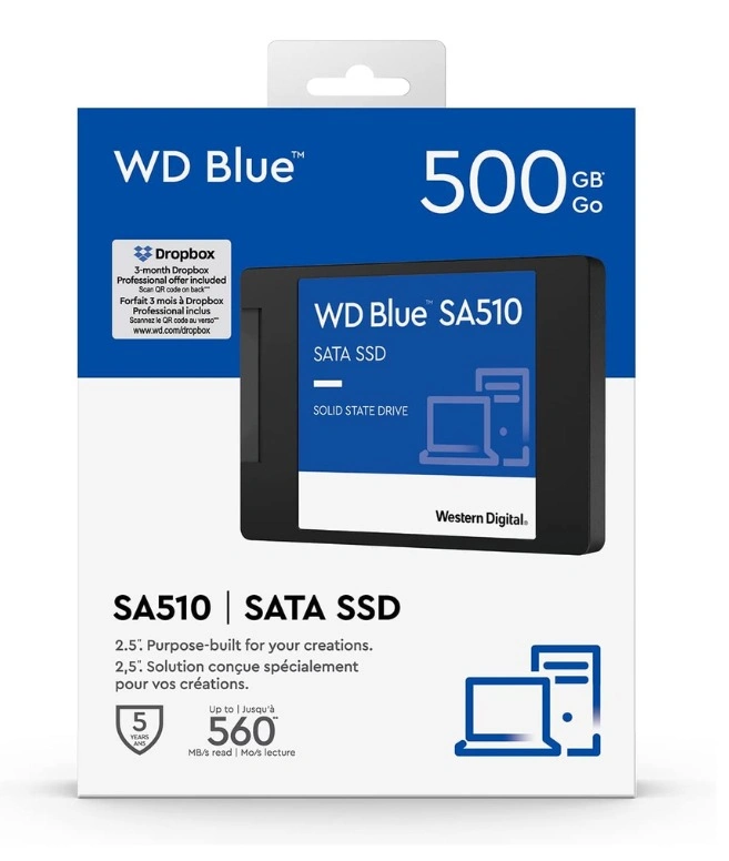 500gb Ssd Ssd Wd Blue 500 Western Digital WDS500G2B0B WD Blue 3D - Main Image