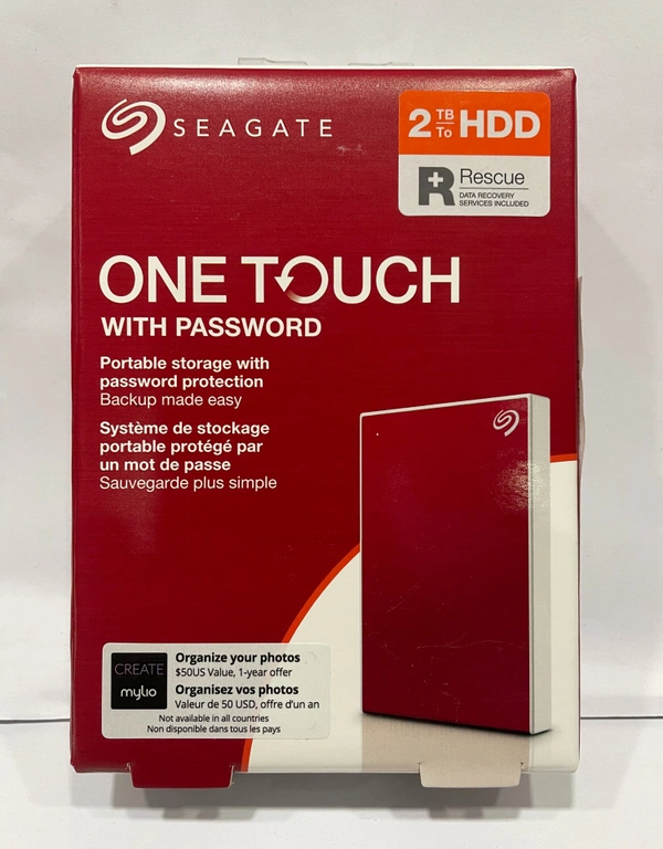 Seagate 2TB SEAGATE ONE TOUCH 2.5'' PORTABLE HARD DRIVE Red (STKY2000403)