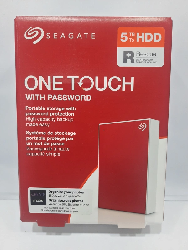 Seagate 5TB SEAGATE ONE TOUCH 2.5'' PORTABLE HARD DRIVE Red(STKZ5000403)