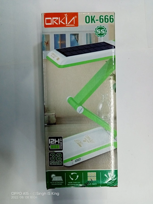 ORKIA OK-666 EMERGENCY LIGHT..  - 550g, Orange Colour 🟠