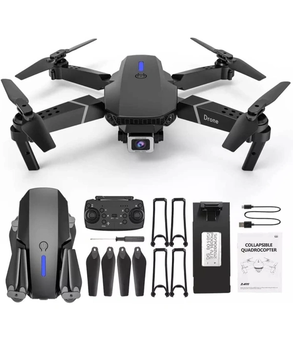 Drone Camera. in 4K HD Wi-Fi Dual Camera Drone with Selfie Gesture Mode & 1600mAh Batteries, Multi